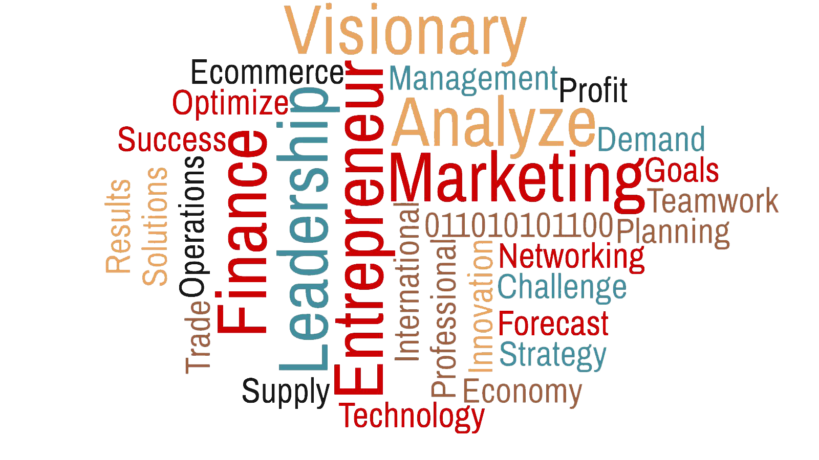 Accounting, Business, Economics, and Computer Technology Word Cloud