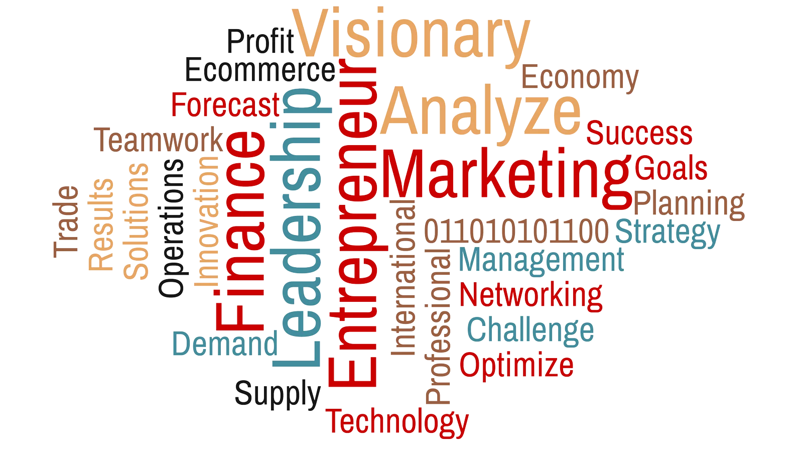 Accounting, Business, Economics, and Computer Technology Word Cloud